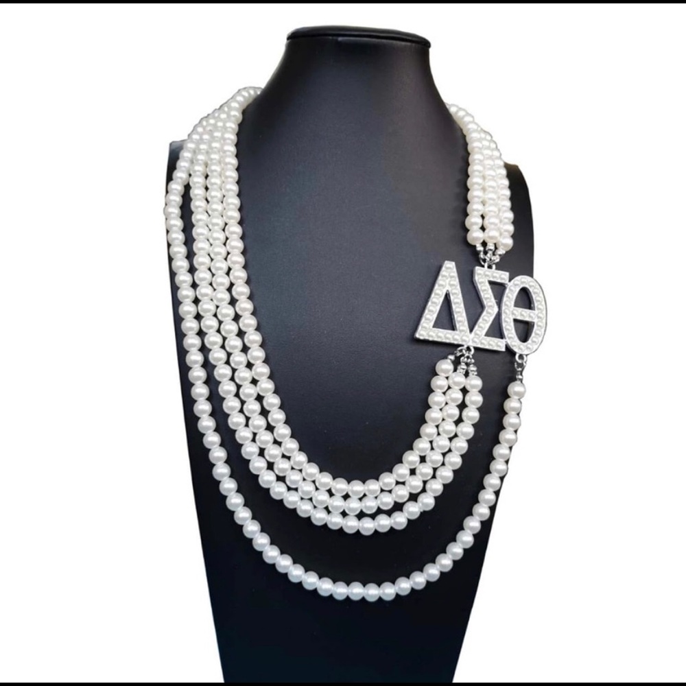 Sigma Delta Sorority Pearl Necklace